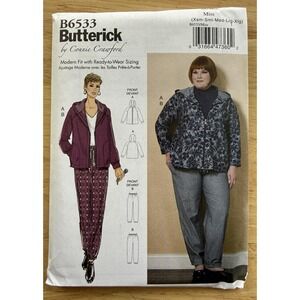 Butterick Connie Crawford Pattern B6533 Misses' Jacket & Pants Size XS-XL (3-16)